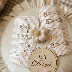 Набор заколок Mrs. Ertha "Blossom Spring", весенние ромашки